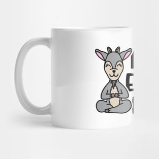 Inhale Exhale Repeat Gas Goat Yoga Fitness Funny Mug